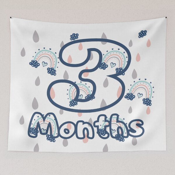 Item preview, Baby monthly milestone 3 months designed and sold by sully-boutique.