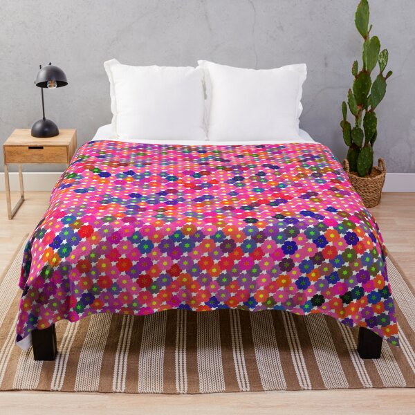 Item preview, Colorful textile pattern with flowers Multi colors floral designed and sold by Ovrostore.
