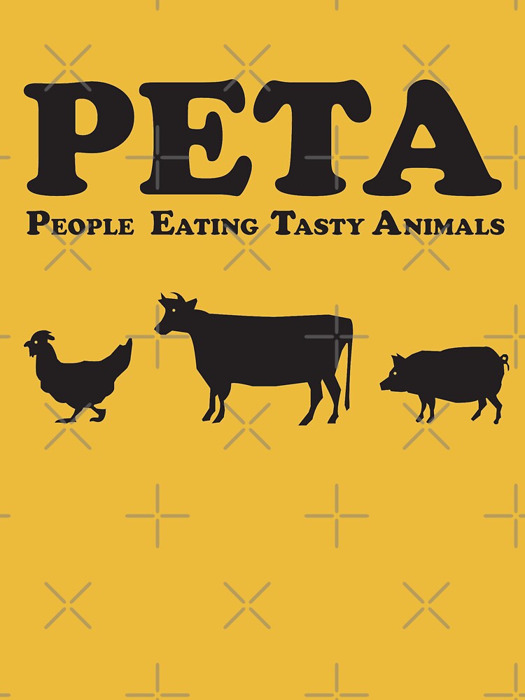 Vintage Anti PETA Parody T-Shirt Sz L People For The Eating Of