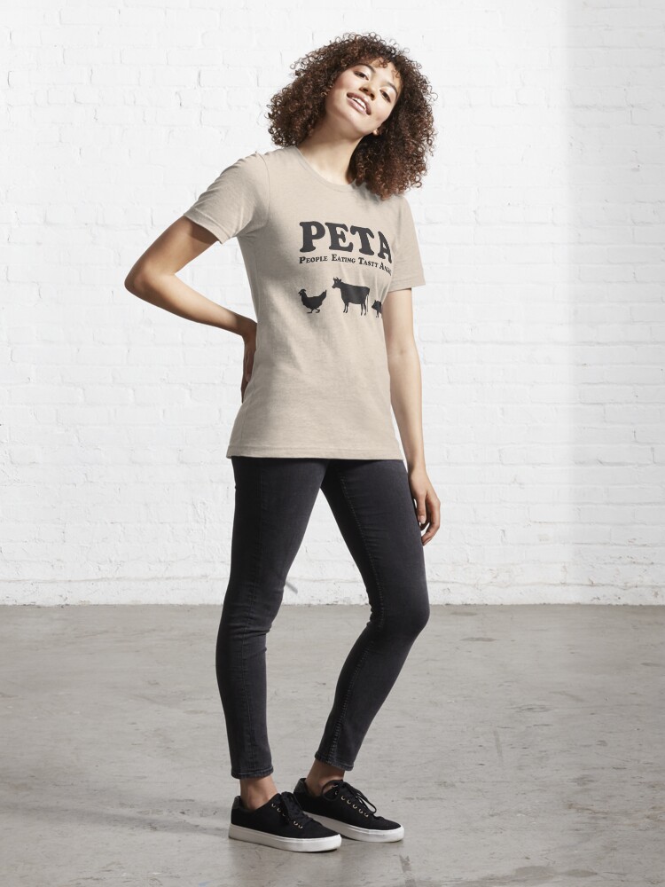 Vintage Anti PETA Parody T-Shirt Sz L People For The Eating Of