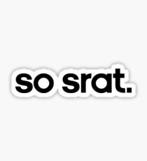 so srat black Sticker