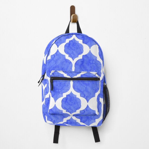 Item preview, Seamless quatrefoil pattern in blue watercolor  designed and sold by Bonheurem.