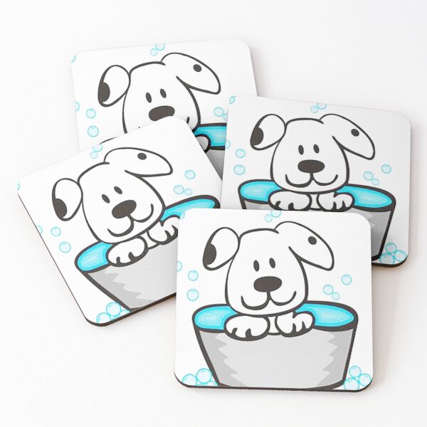 Item preview, Cute Dog in a Bubble Tub. designed and sold by findsbyjune374.