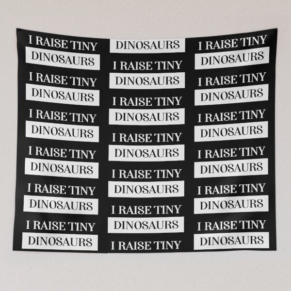 Item preview, I raise tiny dinosaurs cool people black designed and sold by wiggy38.
