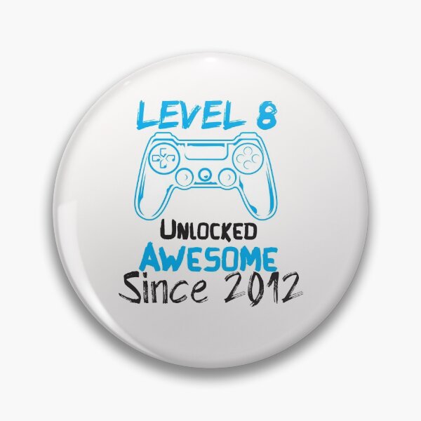 Item preview, Level 8 Unlocked Awesome Since 2012 - gaming - gamer  designed and sold by Hannah  Pillic.