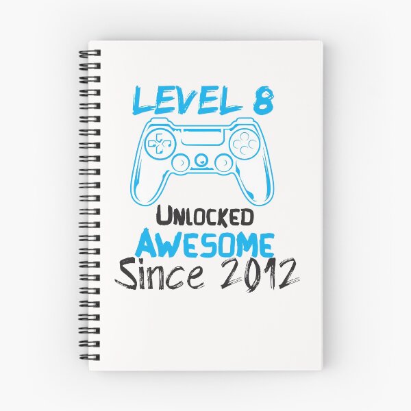 Item preview, Level 8 Unlocked Awesome Since 2012 - gaming - gamer  designed and sold by Hannah  Pillic.