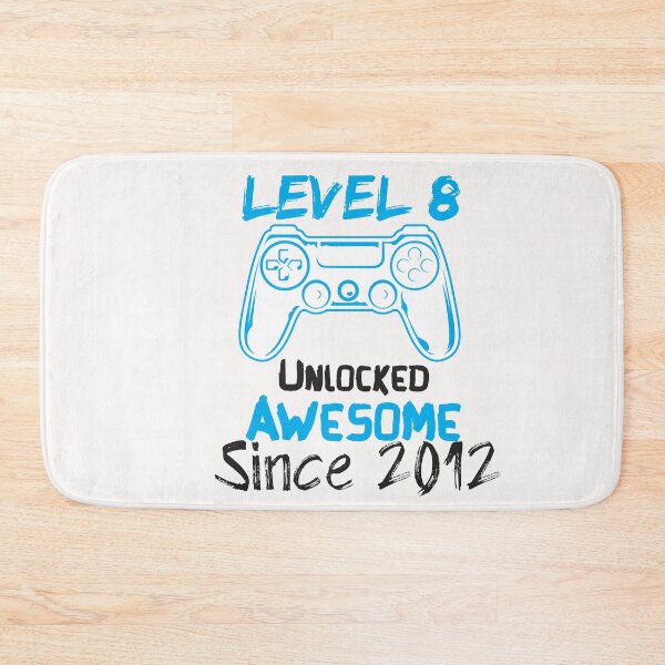 Item preview, Level 8 Unlocked Awesome Since 2012 - gaming - gamer  designed and sold by Hannah  Pillic.
