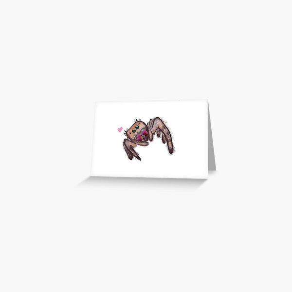 Jumping Spider Love Greeting Card
