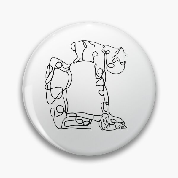 Item preview, Contour Line Yoga-Camel Pose 1 designed and sold by FranksArtWorld.