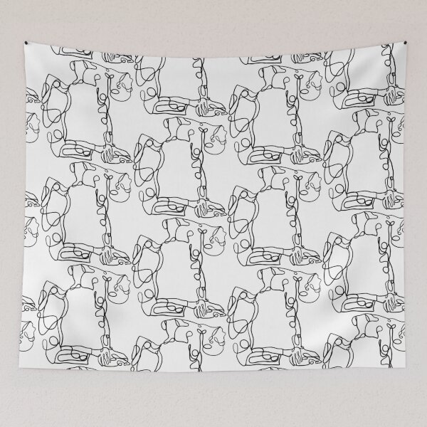 Item preview, Contour Line Yoga-Camel Pose 1 designed and sold by FranksArtWorld.