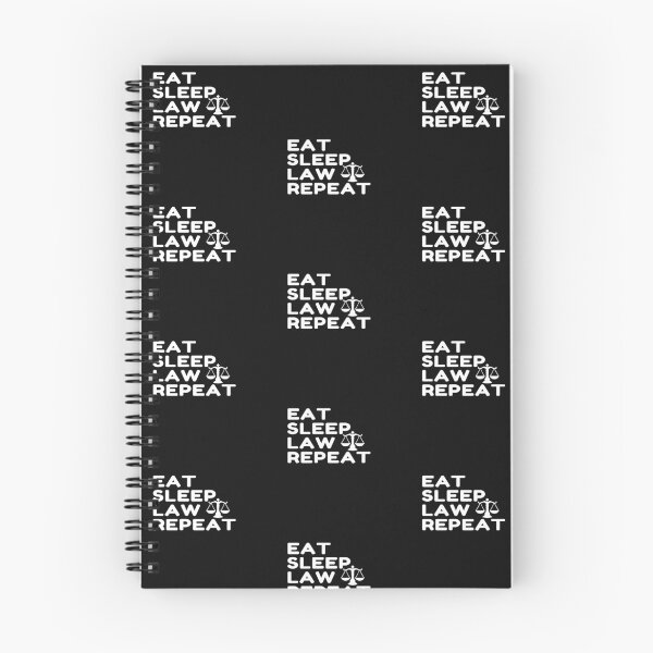 Item preview, Eat Sleep Law Repeat Sudent In White designed and sold by Indra Agrawal.