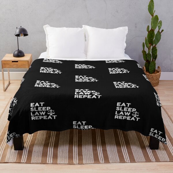 Item preview, Eat Sleep Law Repeat Sudent In White designed and sold by Indra Agrawal.