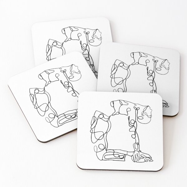 Item preview, Contour Line Yoga-Camel Pose 1 designed and sold by FranksArtWorld.