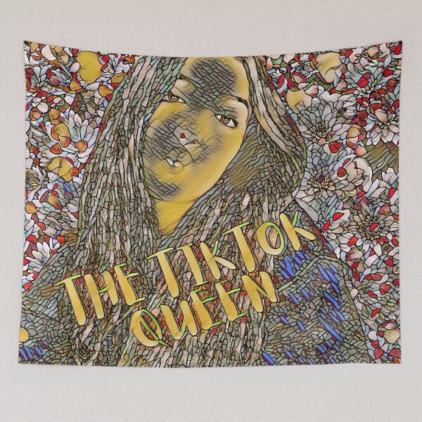 Item preview, The Tiktok Queen Stained Glass designed and sold by Kadeda.