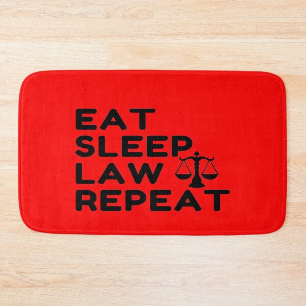 Item preview, Eat Sleep Law Repeat Sudent In Black designed and sold by Indra Agrawal.