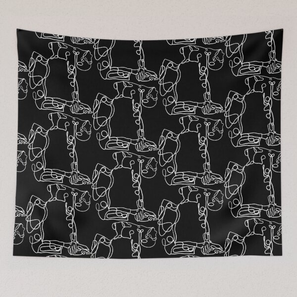 Item preview, Contour Line Yoga-Camel Pose 1(WI) designed and sold by FranksArtWorld.