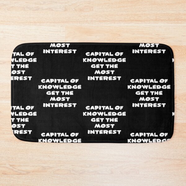 Item preview, Capital Of Knowledge Motivational Quote designed and sold by sasijaya.