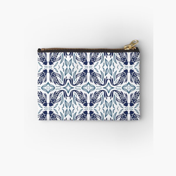 Item preview, Japanese koi fish blue indigo pattern designed and sold by PG Illustration.
