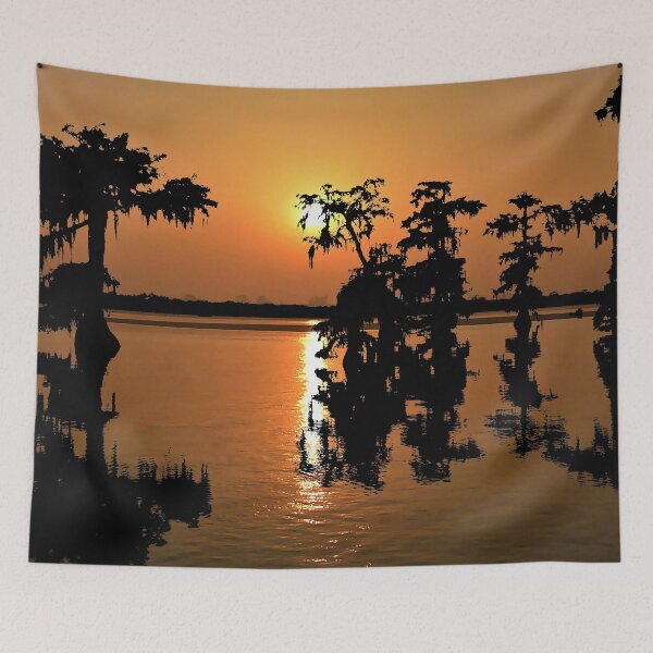 Item preview, Louisiana, Bayou sunset  designed and sold by beachfanatic.