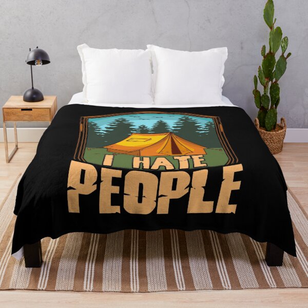 Item preview, Cute & Funny I Hate People Camping Tent Camper Pun designed and sold by perfectpresents.