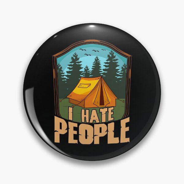 Item preview, Cute & Funny I Hate People Camping Tent Camper Pun designed and sold by perfectpresents.