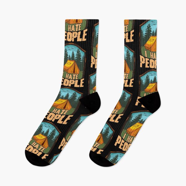Item preview, Cute & Funny I Hate People Camping Tent Camper Pun designed and sold by perfectpresents.
