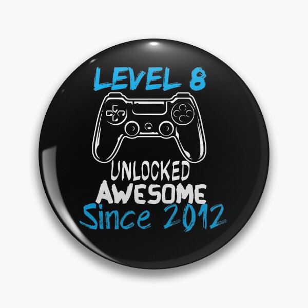 Item preview, Level 8 Unlocked Awesome Since 2012 - gamer - gaming  designed and sold by Hannah  Pillic.