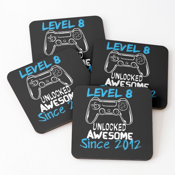 Item preview, Level 8 Unlocked Awesome Since 2012 - gamer - gaming  designed and sold by Hannah  Pillic.