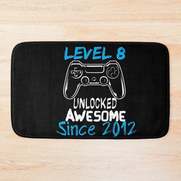 Item preview, Level 8 Unlocked Awesome Since 2012 - gamer - gaming  designed and sold by Hannah  Pillic.