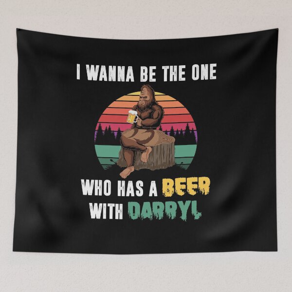 Item preview, Funny Big Foot Quote i wanna be the one who Has A Beer  designed and sold by Mirko Torresi.