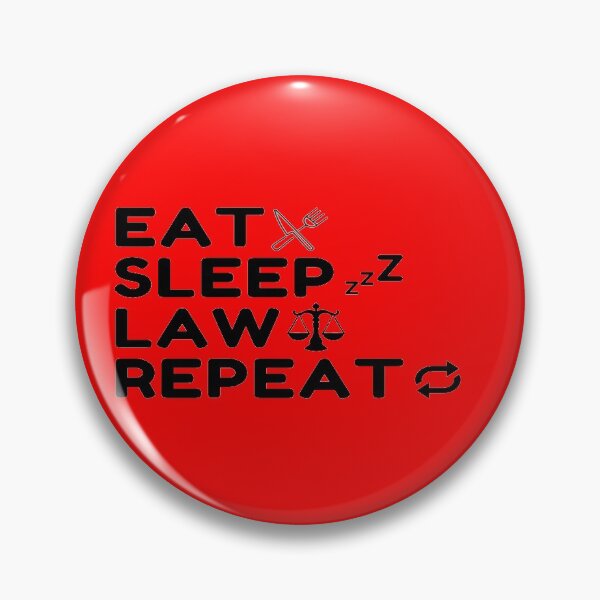 Item preview, Eat Sleep Law Repeat Sudent With Icon In Black designed and sold by Indra Agrawal.