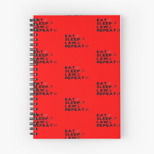 Item preview, Eat Sleep Law Repeat Sudent With Icon In Black designed and sold by Indra Agrawal.