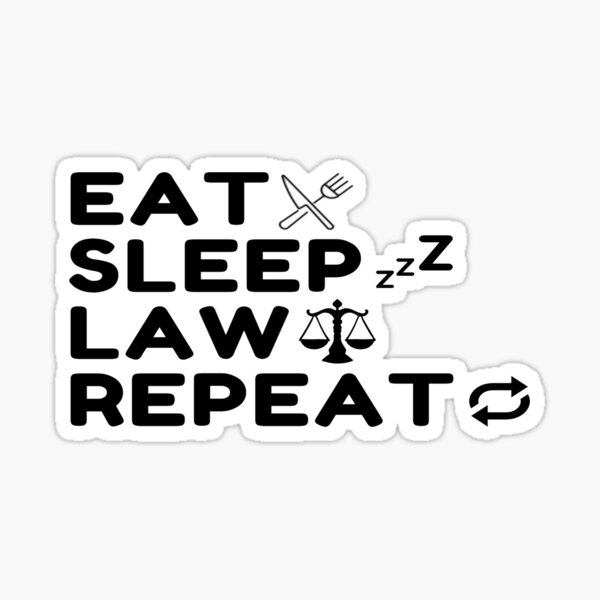 Eat Sleep Law Stickers for Sale