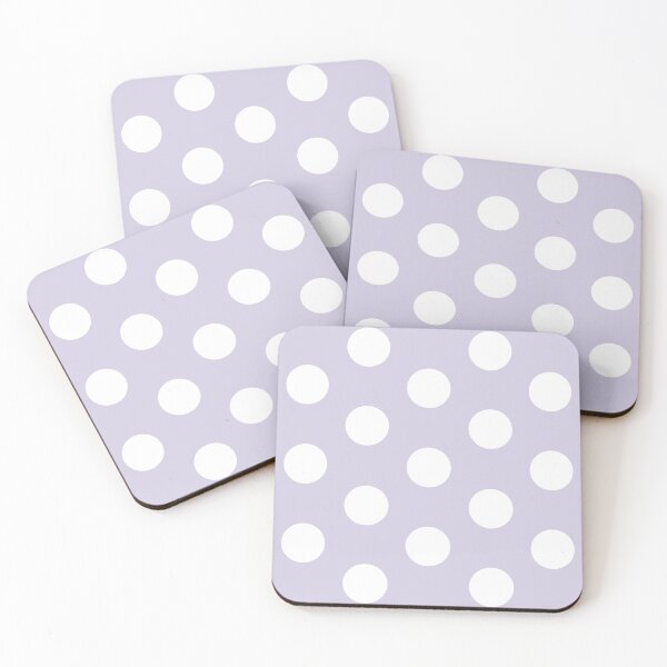 Item preview, Large WHITE and LILAC POLKA DOTS designed and sold by RachelMacht.