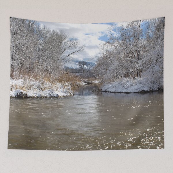 Item preview, Cold snowy winter landscape designed and sold by Ventures1.