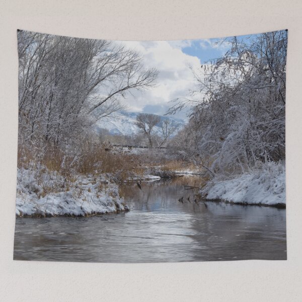 Item preview, Cold snowy winter landscape designed and sold by Ventures1.