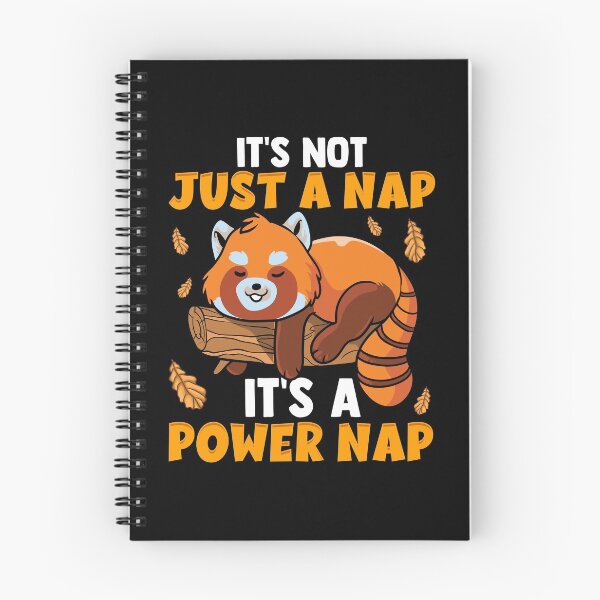 Item preview, It's Not Just a Nap It's a Power Nap Red Panda Pun designed and sold by perfectpresents.