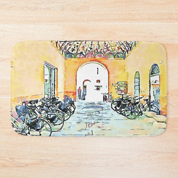 Item preview, Parked bicycles in the yard designed and sold by Giuseppe Cocco.