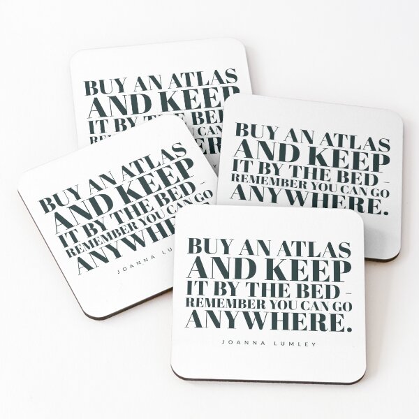 Item preview, Buy an atlas and keep it by the bed - remember you can go anywhere. designed and sold by Tropical Blood.
