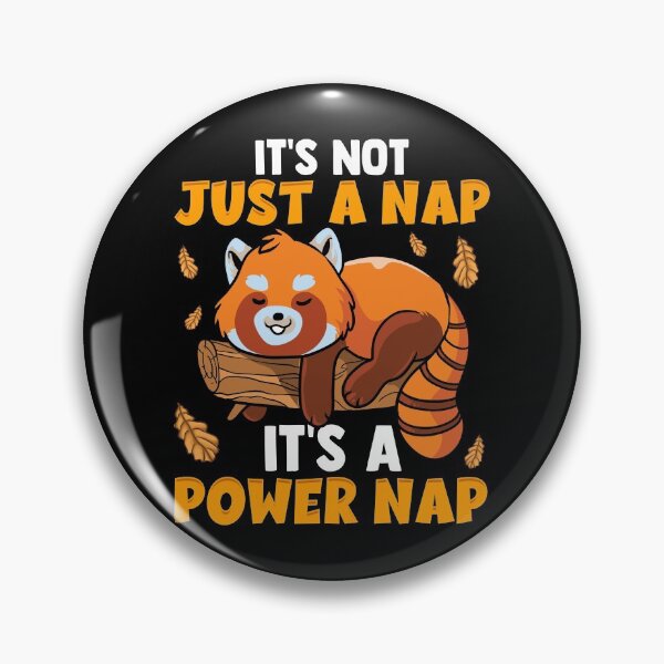 Item preview, It's Not Just a Nap It's a Power Nap Red Panda Pun designed and sold by perfectpresents.