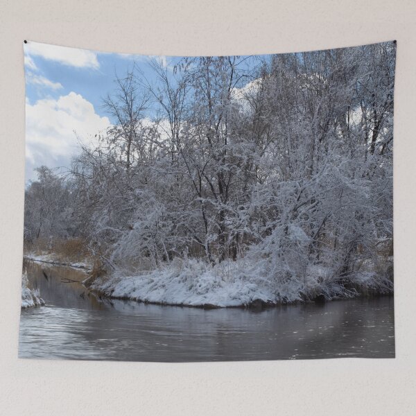 Item preview, Cold snowy winter landscape designed and sold by Ventures1.