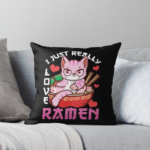 Item preview, I Just Really Love Ramen Cat Kawaii Anime designed and sold by perfectpresents.