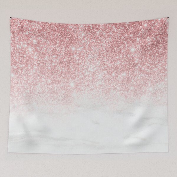 Item preview, Rose gold white modern marble glitter ombre designed and sold by Dear-Ashlin.