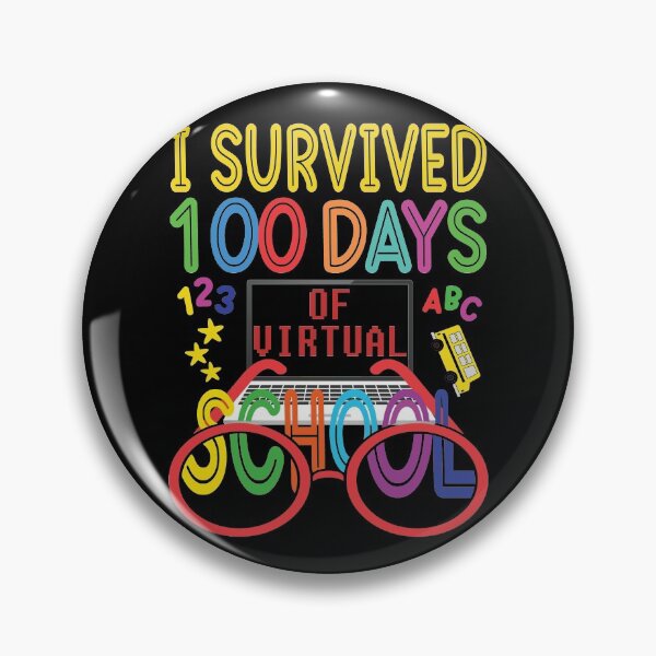 Item preview, I Survived 100 days of virtual school designed and sold by OzyManDiaS90.