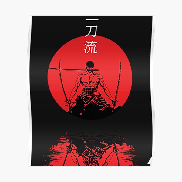 T-shirt Roronoa ZoroSantoryu Zoro Poster