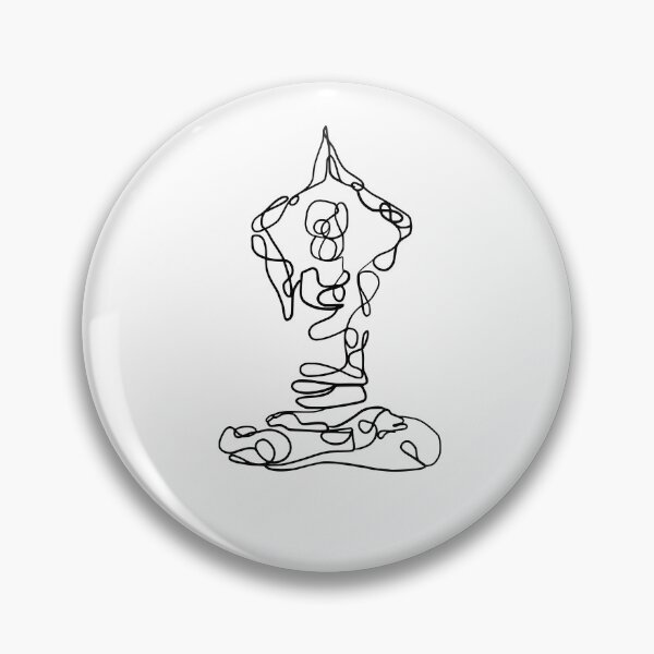 Item preview, Contour Line Yoga-Seated Yoga 5 designed and sold by FranksArtWorld.