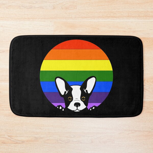 Item preview, Peeking Dog in Rainbow Circle designed and sold by zackup.