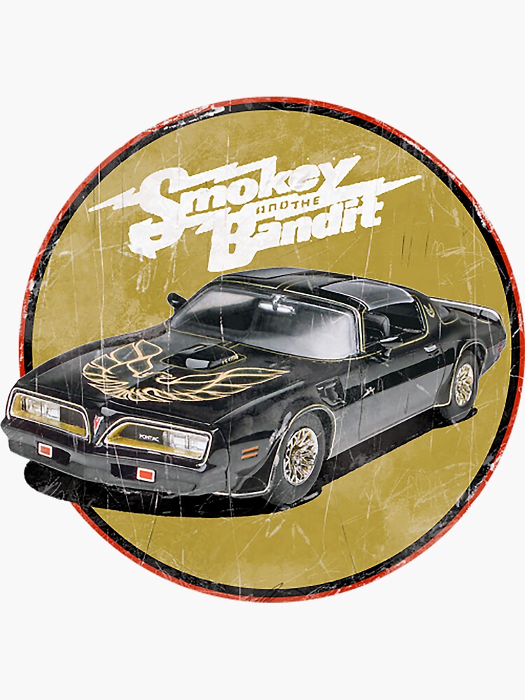 Smokey And The Bandit T Shirtdrive On The Hell Road Sticker By