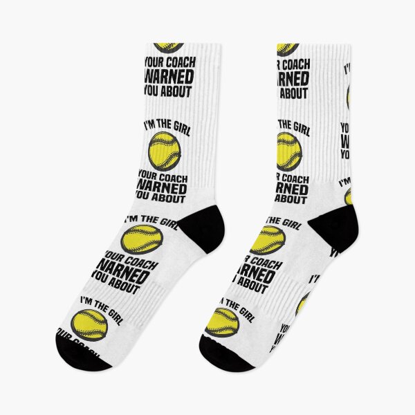 Item preview, I'm The Girl Your Coach Warned You About - Softball designed and sold by kindxinn.