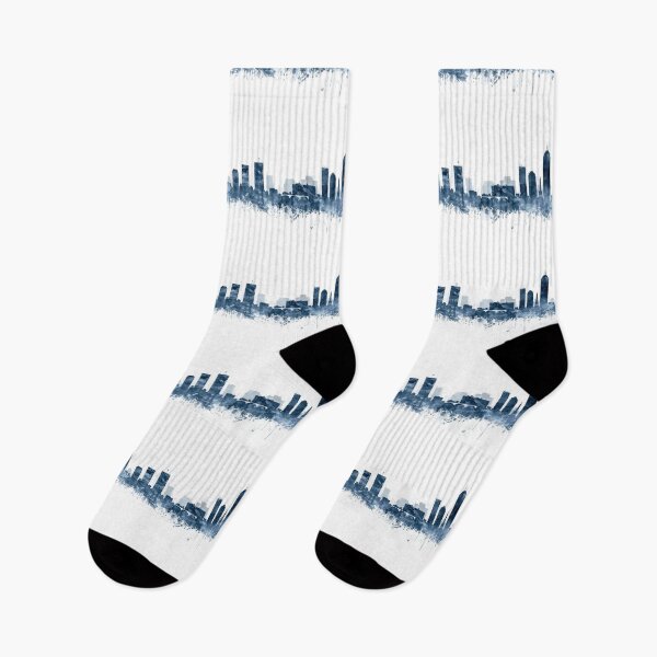 Item preview, Indianapolis Skyline Navy Blue Watercolor by Zouzounio Art designed and sold by zouzounioart.